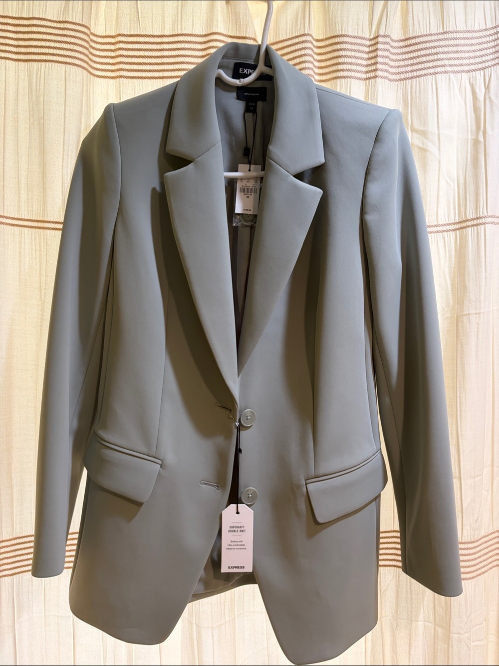 Express Women's Light Sage Green Blazer